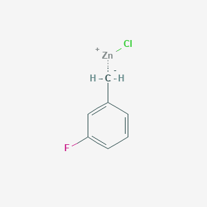 molecular formula C7H6ClFZn B1588488 3-Fluorobenzylzinc chloride, 0.50 M in THF CAS No. 312693-06-4