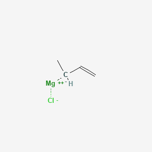 molecular formula C4H7ClMg B1588493 1-Methyl-2-propenylmagnesium chloride CAS No. 21969-32-4