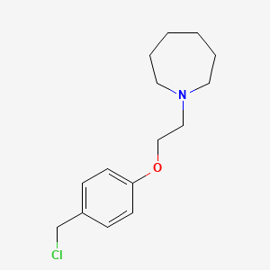 B1588509 1-(2-(4-(Chloromethyl)phenoxy)ethyl)azepane CAS No. 212771-30-7