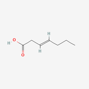 molecular formula C7H12O2 B1588519 3-Heptenoic acid CAS No. 29901-85-7