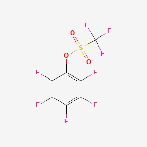 molecular formula C7F8O3S B1588521 Pentafluorophenyl trifluoromethanesulfonate CAS No. 60129-85-3