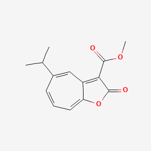 molecular formula C14H14O4 B1588522 5-Isopropyl-3-(methoxycarbonyl)-2H-cyclohepta[b]furan-2-one CAS No. 99909-62-3