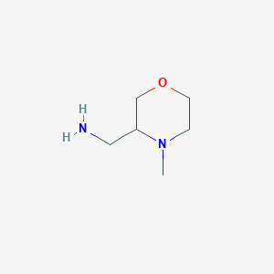 molecular formula C6H14N2O B1588538 (4-Methylmorpholin-3-yl)methanamine CAS No. 68431-71-0