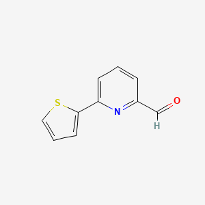 molecular formula C10H7NOS B1588543 6-(2-Thienyl)-2-pyridinecarboxaldehyde CAS No. 208111-00-6