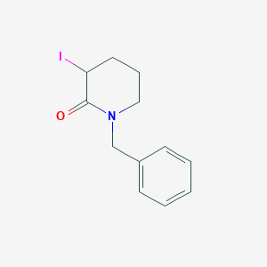 molecular formula C12H14INO B1588547 1-苄基-3-碘哌啶-2-酮 CAS No. 305839-54-7