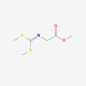 molecular formula C6H11NO2S2 B1588558 N-[双(甲硫基)亚甲基]甘氨酸甲酯 CAS No. 58091-08-0