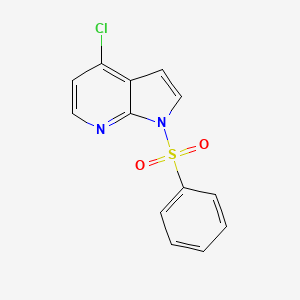 molecular formula C13H9ClN2O2S B1588560 4-氯-1-(苯磺酰基)-1H-吡咯并[2,3-B]吡啶 CAS No. 744209-63-0