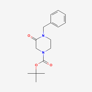 molecular formula C16H22N2O3 B1588567 Tert-butyl 4-benzyl-3-oxopiperazine-1-carboxylate CAS No. 78551-60-7