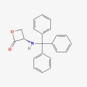 molecular formula C22H19NO2 B1588568 N-Trityl-L-serine lactone CAS No. 88109-06-2