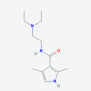 molecular formula C13H23N3O B1588569 N-(2-(二乙氨基)乙基)-2,4-二甲基-1H-吡咯-3-甲酰胺 CAS No. 590424-05-8