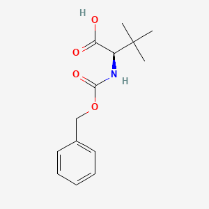 molecular formula C14H19NO4 B1588571 (R)-2-(((Benzyloxy)carbonyl)amino)-3,3-dimethylbutanoic acid CAS No. 70874-05-4