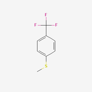 molecular formula C8H7F3S B1588578 4-三氟甲基硫代苯甲醚 CAS No. 329-14-6