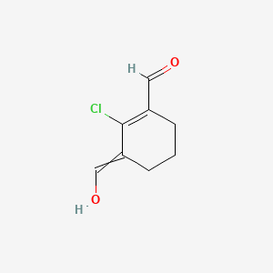 2-Chloro-3-(hydroxymethylene)cyclohex-1-ene-1-carbaldehyde