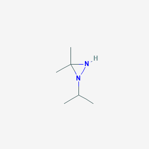 molecular formula C6H14N2 B158858 3,3-Dimethyl-1-isopropyldiaziridine CAS No. 137675-05-9