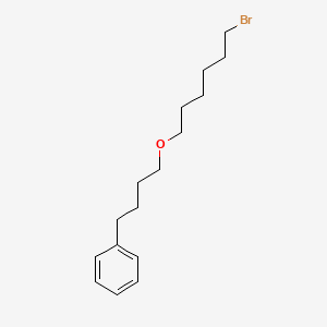 molecular formula C16H25BrO B1588584 1-[4-[(6-Bromohexyl)oxy]butyl]benzene CAS No. 94749-73-2