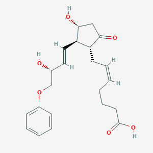 molecular formula C22H28O6 B158859 (Z)-7-[(1R,2R,3R)-3-Hydroxy-2-[(1E,3R)-3-hydroxy-4-phenoxy-1-butenyl]-5-oxocyclopentyl]-5-heptenoic acid CAS No. 54382-74-0