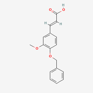 molecular formula C17H16O4 B1588604 4-Benzyloxy-3-methoxycinnamic acid CAS No. 7152-95-6