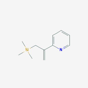 molecular formula C11H17NSi B158861 PYRIDINE,2-[1-[(TRIMETHYLSILYL)METHYL]ETHENYL]-(9CI) CAS No. 137190-16-0