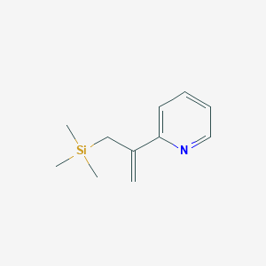 B158861 Trimethyl(2-pyridin-2-ylprop-2-enyl)silane CAS No. 137190-16-0