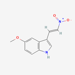 molecular formula C11H10N2O3 B1588611 5-甲氧基-3-(2-硝基乙烯基)-1H-吲哚 CAS No. 61675-19-2