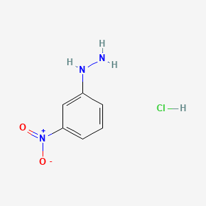 molecular formula C6H8ClN3O2 B1588614 3-Nitrophenylhydrazine hydrochloride CAS No. 636-95-3