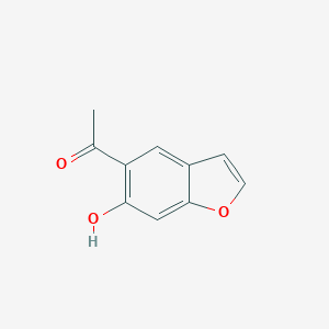 molecular formula C10H8O3 B158862 1-(6-羟基苯并呋喃-5-基)乙酮 CAS No. 1627-20-9