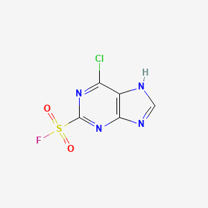 molecular formula C5H2ClFN4O2S B1588623 6-Chloro-1H-Purine-2-sulfonyl fluoride CAS No. 2706-92-5