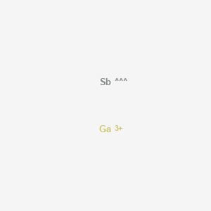 molecular formula GaSb+3 B1588629 Antimony, compd. with gallium (1:1) CAS No. 12064-03-8
