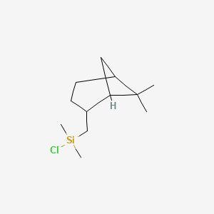 molecular formula C12H23ClIS- B1588630 Bicyclo[3.1.1]heptane, 2-[(chlorodimethylsilyl)methyl]-6,6-dimethyl- CAS No. 72269-53-5