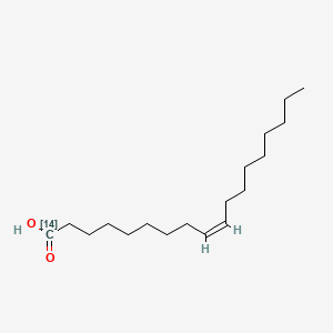 molecular formula C18H34O2 B1588634 (Z)-(114C)Octadec-9-enoic acid CAS No. 3343-81-5