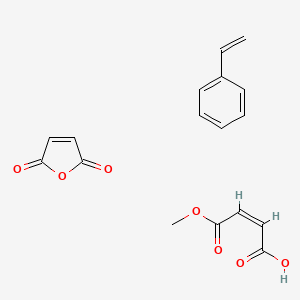 molecular formula C17H16O7 B1588635 furan-2,5-dione;(Z)-4-methoxy-4-oxobut-2-enoic acid;styrene CAS No. 31959-78-1