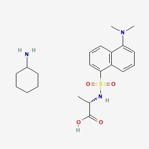 molecular formula C21H31N3O4S B1588639 cyclohexylazanium;(2S)-2-[[5-(dimethylamino)naphthalen-1-yl]sulfonylamino]propanoate CAS No. 53332-27-7