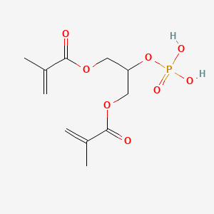 molecular formula C11H17O8P B1588643 2-(Phosphonooxy)propane-1,3-diyl bismethacrylate CAS No. 67829-13-4