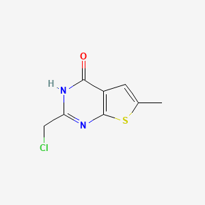 molecular formula C8H7ClN2OS B1588646 2-(Chloromethyl)-6-methylthieno[2,3-d]pyrimidin-4(3H)-one CAS No. 878699-59-3