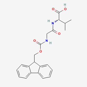 molecular formula C22H24N2O5 B1588653 Fmoc-Gly-Val-OH CAS No. 86895-14-9