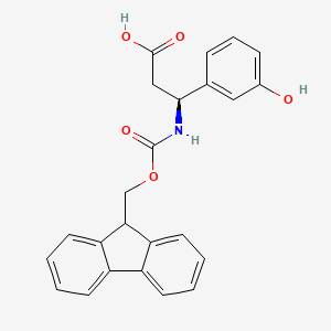 (S)-3-((((9H-Fluoren-9-yl)methoxy)carbonyl)amino)-3-(3-hydroxyphenyl)propanoic acid