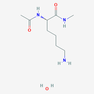 molecular formula C9H20N3O2+ B1588669 N-alpha-Acetyl-L-lysine-N-methylamide monohydrate CAS No. 81013-00-5
