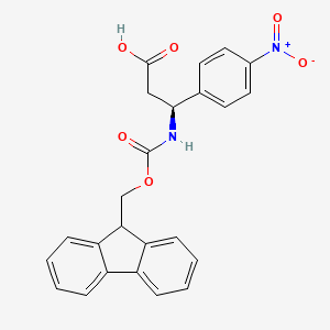 (S)-3-((((9H-Fluoren-9-yl)methoxy)carbonyl)amino)-3-(4-nitrophenyl)propanoic acid
