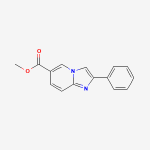 molecular formula C15H12N2O2 B1588671 Methyl 2-phenylimidazo[1,2-a]pyridine-6-carboxylate CAS No. 962-24-3