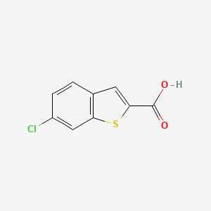 molecular formula C9H5ClO2S B1588672 6-Chloro-1-benzothiophene-2-carboxylic acid CAS No. 26018-73-5