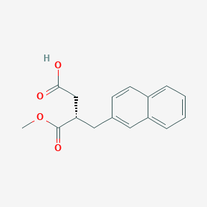 molecular formula C16H15O4- B1588677 (S)-4-methoxy-3-(naphthalen-2-ylmethyl)-4-oxobutanoic acid CAS No. 220497-75-6
