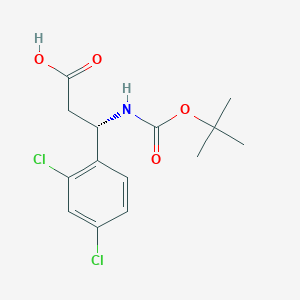 (S)-3-((tert-Butoxycarbonyl)amino)-3-(2,4-dichlorophenyl)propanoic acid