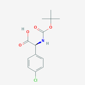 (S)-2-((tert-Butoxycarbonyl)amino)-2-(4-chlorophenyl)acetic acid