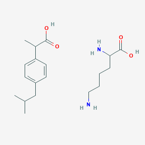 molecular formula C19H32N2O4 B1588708 IBUPROFEN LYSINE CAS No. 57469-76-8