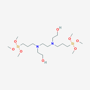 molecular formula C18H44N2O8Si2 B1588715 N,N'-Bis(hydroxyethyl)-N,N'-bis(trimethoxysilylpropyl)ethylenediamine CAS No. 214362-07-9