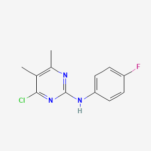 molecular formula C12H11ClFN3 B1588719 4-Chloro-N-(4-fluorophenyl)-5,6-dimethylpyrimidin-2-amine CAS No. 199463-20-2