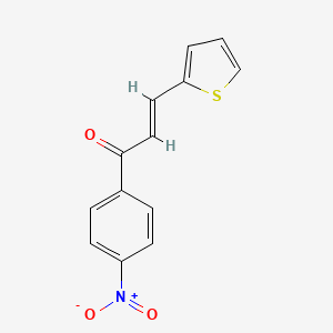 molecular formula C13H9NO3S B1588730 1-(4-Nitrophenyl)-3-(2-thienyl)-prop-2-en-1-one CAS No. 6028-92-8