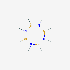 molecular formula C8H28N4Si4 B1588750 1,2,3,4,5,6,7,8-Octamethylcyclotetrasilazane CAS No. 2587-47-5