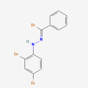molecular formula C13H9Br3N2 B1588756 1-[Bromo(phenyl)methylene]-2-(2,4-dibromophenyl)-hydrazine CAS No. 2516-46-3