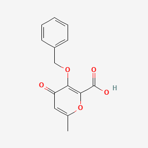 molecular formula C14H12O5 B1588765 3-(benzyloxy)-6-methyl-4-oxo-4H-pyran-2-carboxylic acid CAS No. 216581-47-4